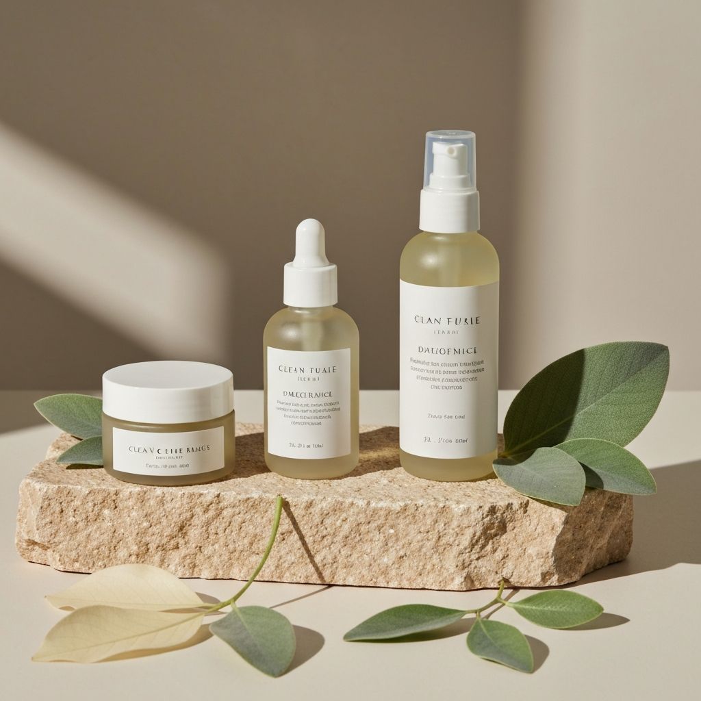 Clean beauty products